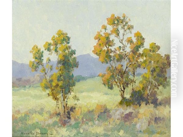 Autumn Trees Oil Painting by Maurice Braun