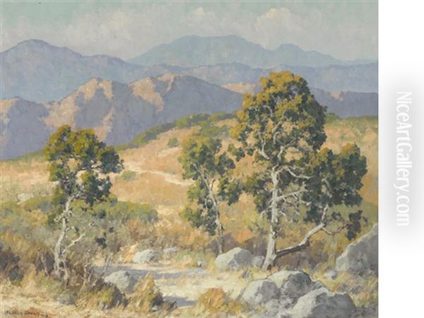 Sycamores And Hills Oil Painting by Maurice Braun