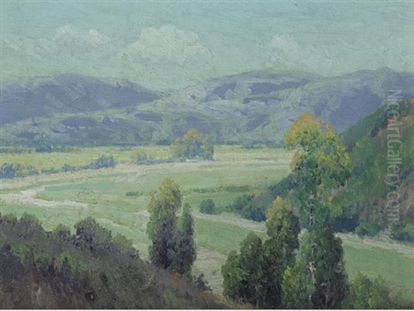 Green Valley Oil Painting by Maurice Braun