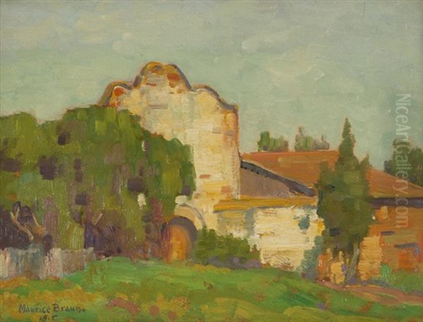 San Diego Mission Oil Painting by Maurice Braun