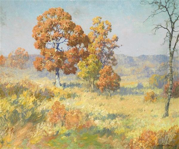 Autumn Oaks Oil Painting by Maurice Braun