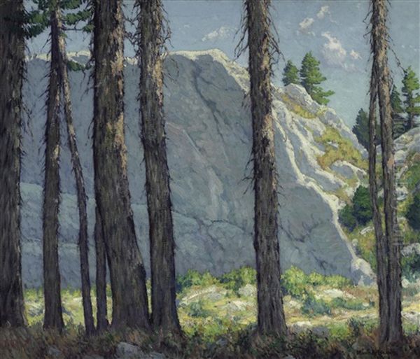 A Wall Of Granite Oil Painting by Maurice Braun