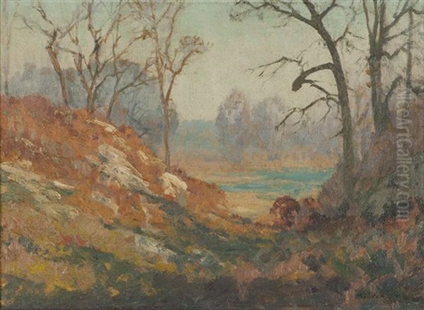 Mt. Kisco, N.y Oil Painting by Maurice Braun