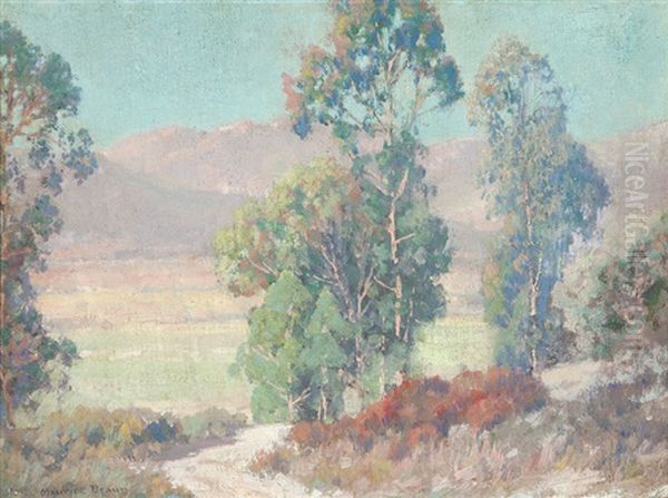 Eucalyptus & Hills Oil Painting by Maurice Braun