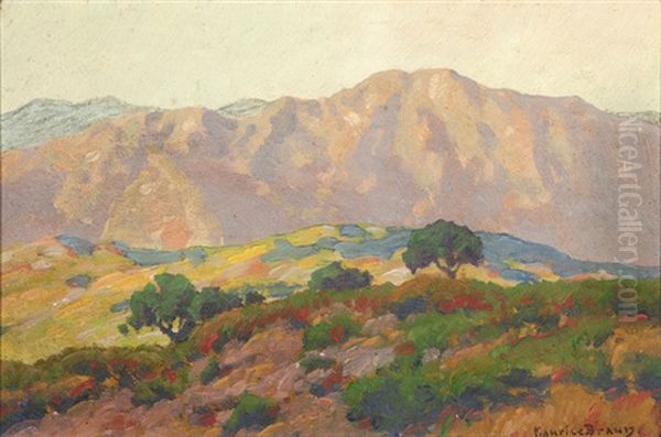 Blooming Hills And Distant Mountains, California Oil Painting by Maurice Braun