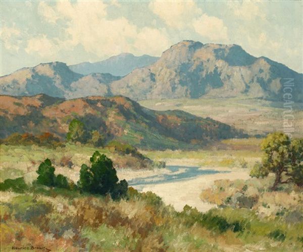 Riverbed, San Diego Landscape Oil Painting by Maurice Braun