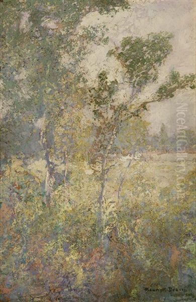 Springtime, Wooded Landscape Oil Painting by Maurice Braun