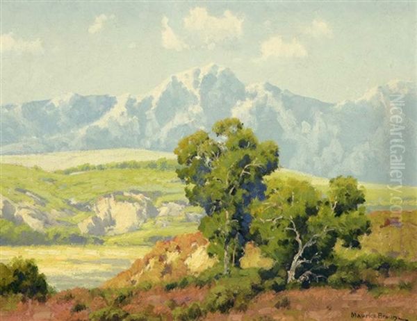 Mountain Landscape Oil Painting by Maurice Braun