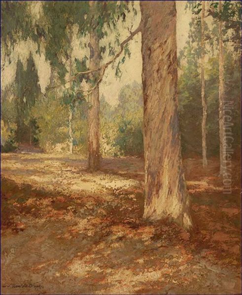 Wooded Landscape Oil Painting by Maurice Braun