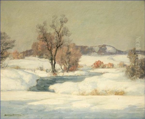 January Oil Painting by Maurice Braun