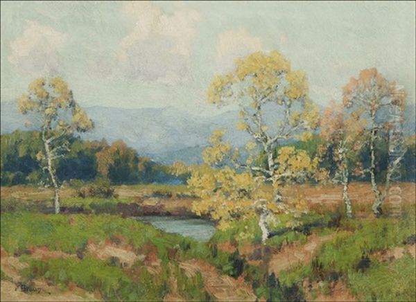 Sycamore Landscape Oil Painting by Maurice Braun