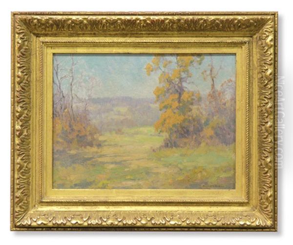 Misty Day Autumn Oil Painting by Maurice Braun