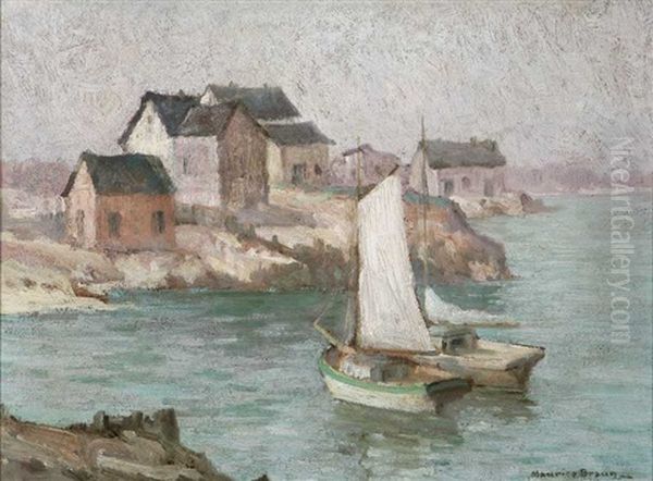 Gloucester Harbor Oil Painting by Maurice Braun