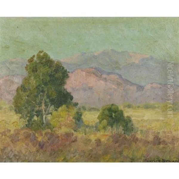 El Cajon Hills Oil Painting by Maurice Braun