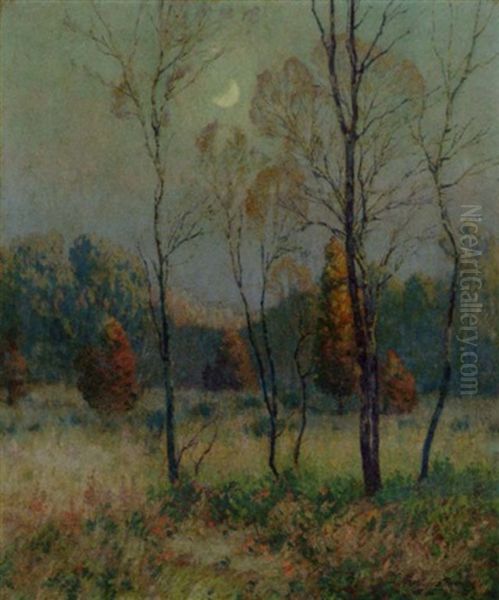 Moonrise Oil Painting by Maurice Braun