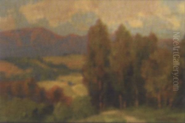 Summer California Landscape Oil Painting by Maurice Braun