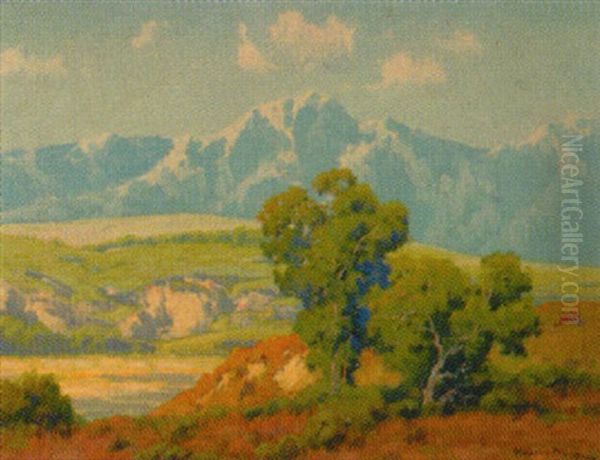 California Summer Landscape Oil Painting by Maurice Braun