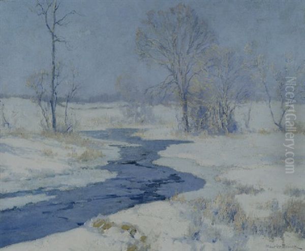 Early Winter Oil Painting by Maurice Braun