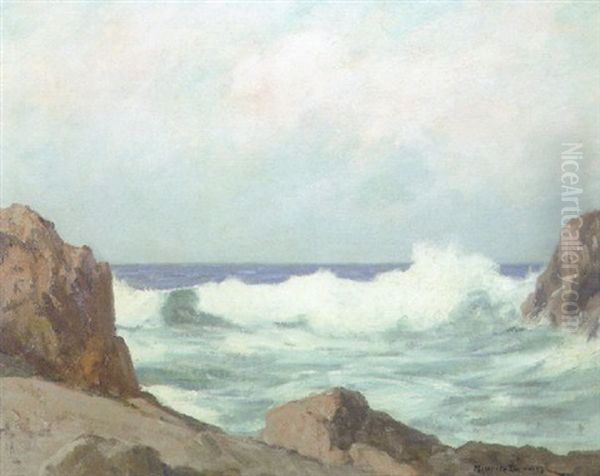 Breaking Wave Oil Painting by Maurice Braun