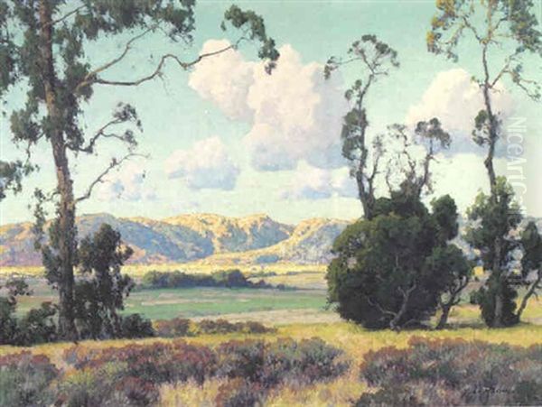 El Cajon Valley Oil Painting by Maurice Braun