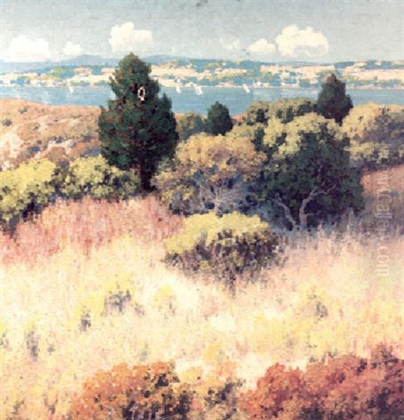 The Bay - San Diego Oil Painting by Maurice Braun