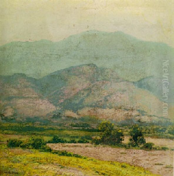 Mountain Landscape Oil Painting by Maurice Braun