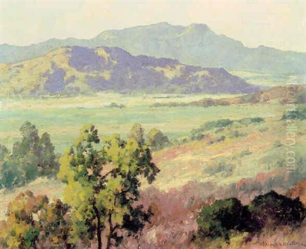 Valley Landscape In Spring Oil Painting by Maurice Braun