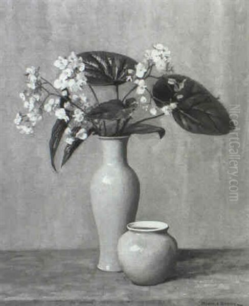 Begonias Oil Painting by Maurice Braun