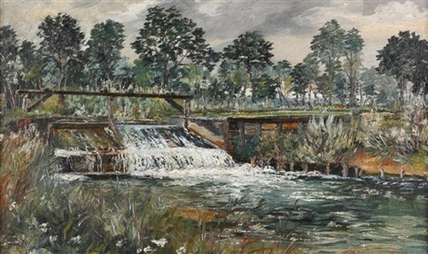 Wehr Oil Painting by Wilhelm Hans Braun