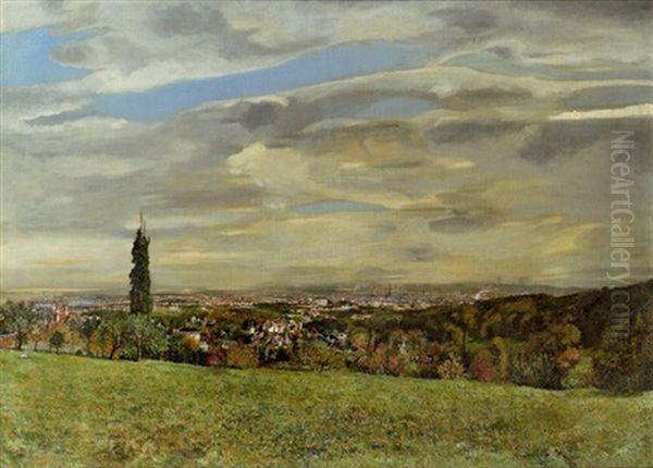 Blick Auf Wien Oil Painting by Wilhelm Hans Braun