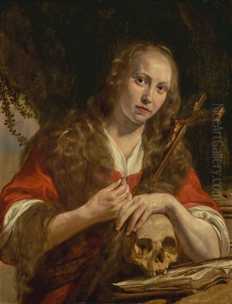 The Penitent Magdalene Oil Painting by Jan De Bray