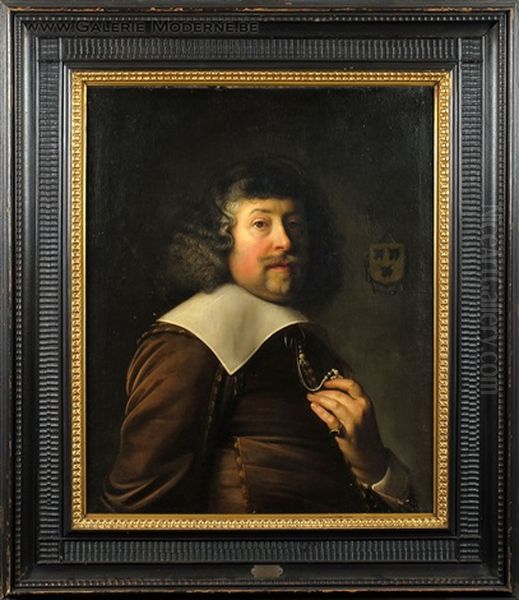 Portrait De Noble Oil Painting by Jan De Bray