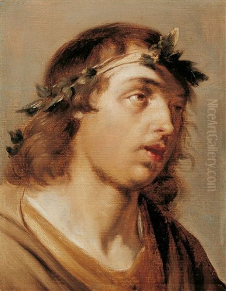 Der Jugendliche Bacchus Oil Painting by Jan De Bray