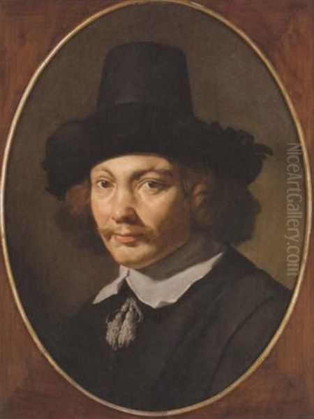 Portrait Of A Young Man Oil Painting by Jan De Bray