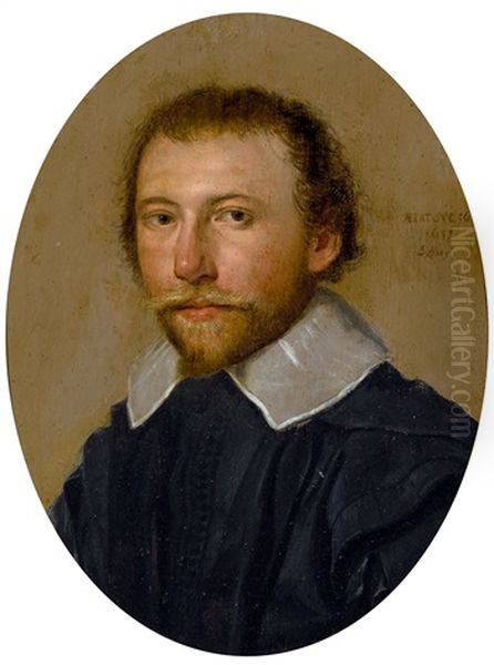 Portrait Of A Man At The Age Of 36 Oil Painting by Salomon de Bray