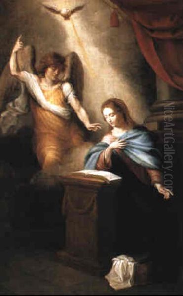 The Annunciation Oil Painting by Salomon de Bray