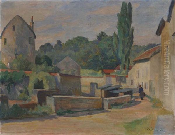 Village Afternoon Oil Painting by Osip Emmanuelovich Braz