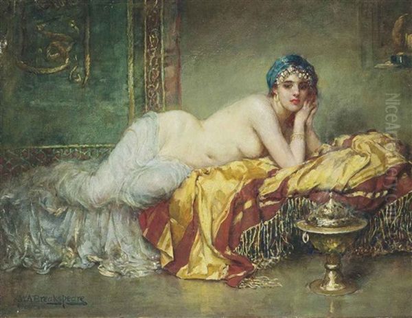 Odalisque Oil Painting by William A. Breakspeare