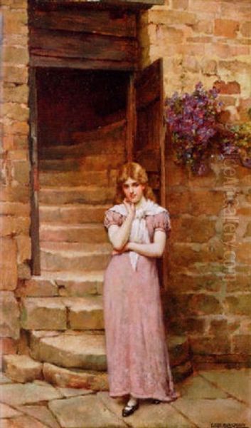 The Trysting Place Oil Painting by William A. Breakspeare