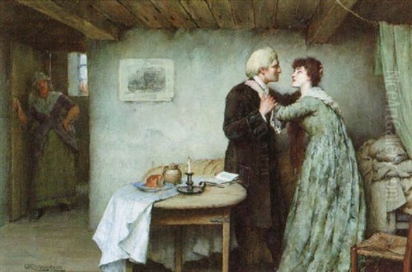 The Interrupted Courtship Oil Painting by William A. Breakspeare