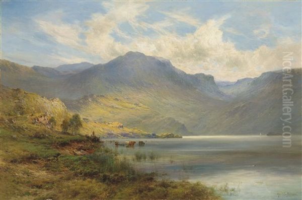 Ben Lomond, Scotland Oil Painting by Alfred de Breanski Sr