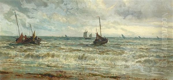 Marine Oil Painting by Gustave de Breanski