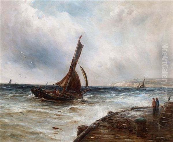 Na Brzegu Morza Oil Painting by Gustave de Breanski