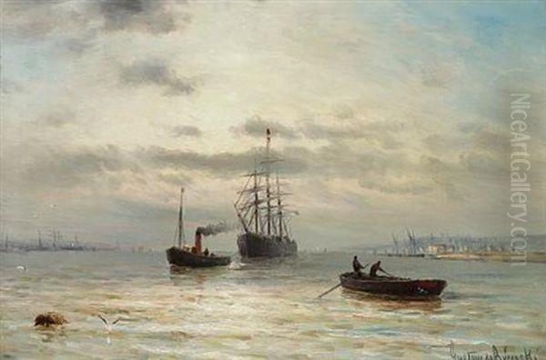 Towing In by Gustave de Breanski