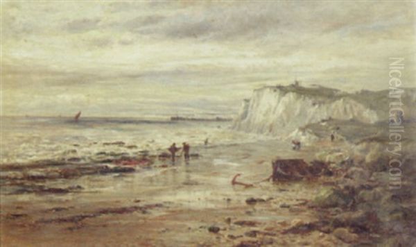 The Ebb Tide Oil Painting by Gustave de Breanski