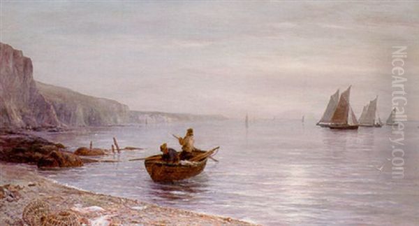 Early Morning, South Devon Oil Painting by Gustave de Breanski