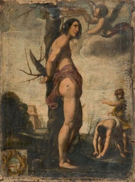 Saint Sebastien Oil Painting by Pierre Brebiette