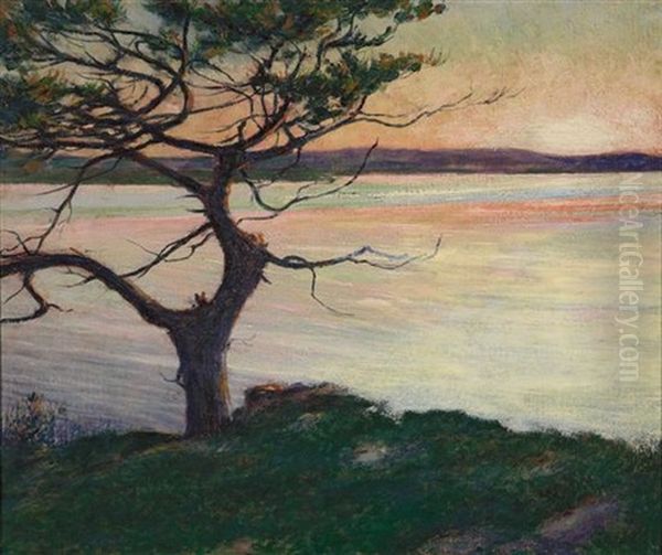 View Across Ipswich Bay, Near Cambridge Beach, Annisquam, Massachusetts Oil Painting by John Leslie Breck