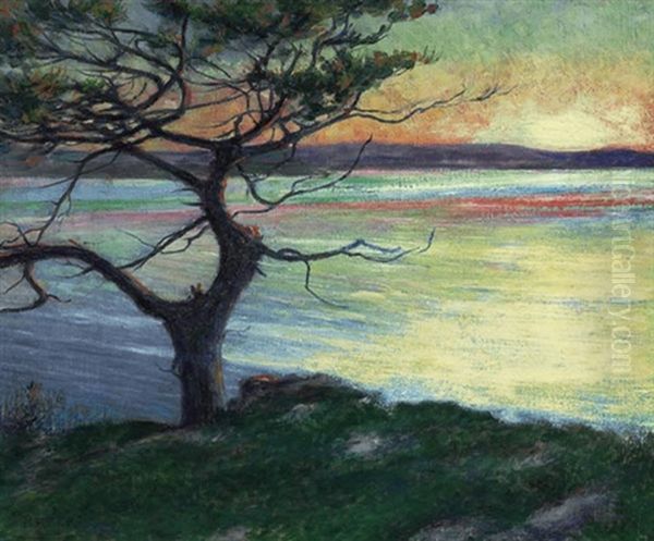 View Across Ipswich Bay, Near Cambridge Beach, Annisquam, Massachusetts Oil Painting by John Leslie Breck