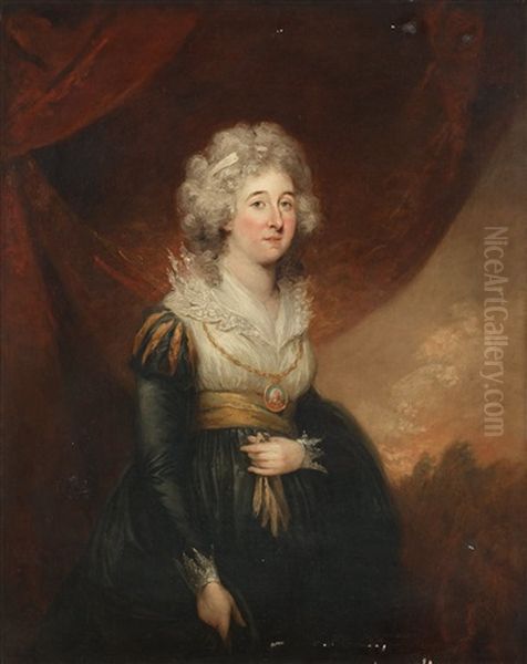 Lady Jane James, Daughter Of Charles Pratt, Lord Camden Oil Painting by Carl Fredrik van Breda